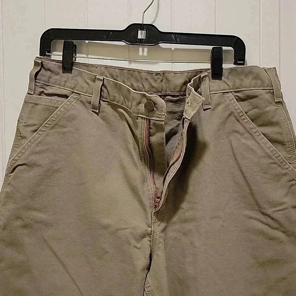 Carhartt Original Dungaree Fit Grey Carpenter Pants Size 36X32 - Picture 6 of 8